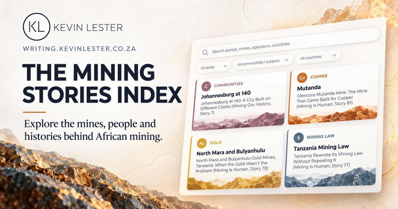 The Mining Stories Index – explore the mines, people and histories behind African mining